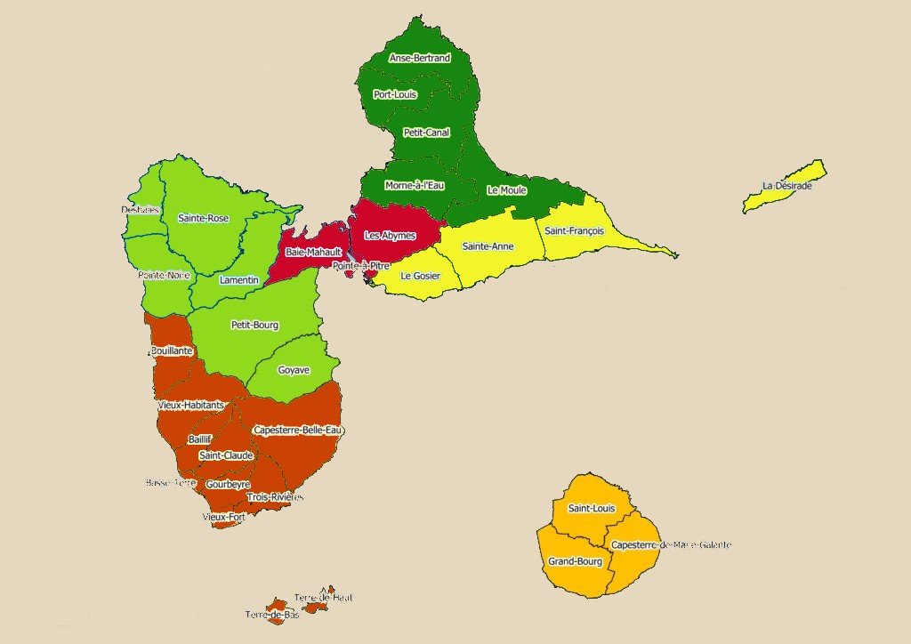 Guadeloupe. Politique. Les communes : une histoire de décentralisation et de gouvernance territoriale
