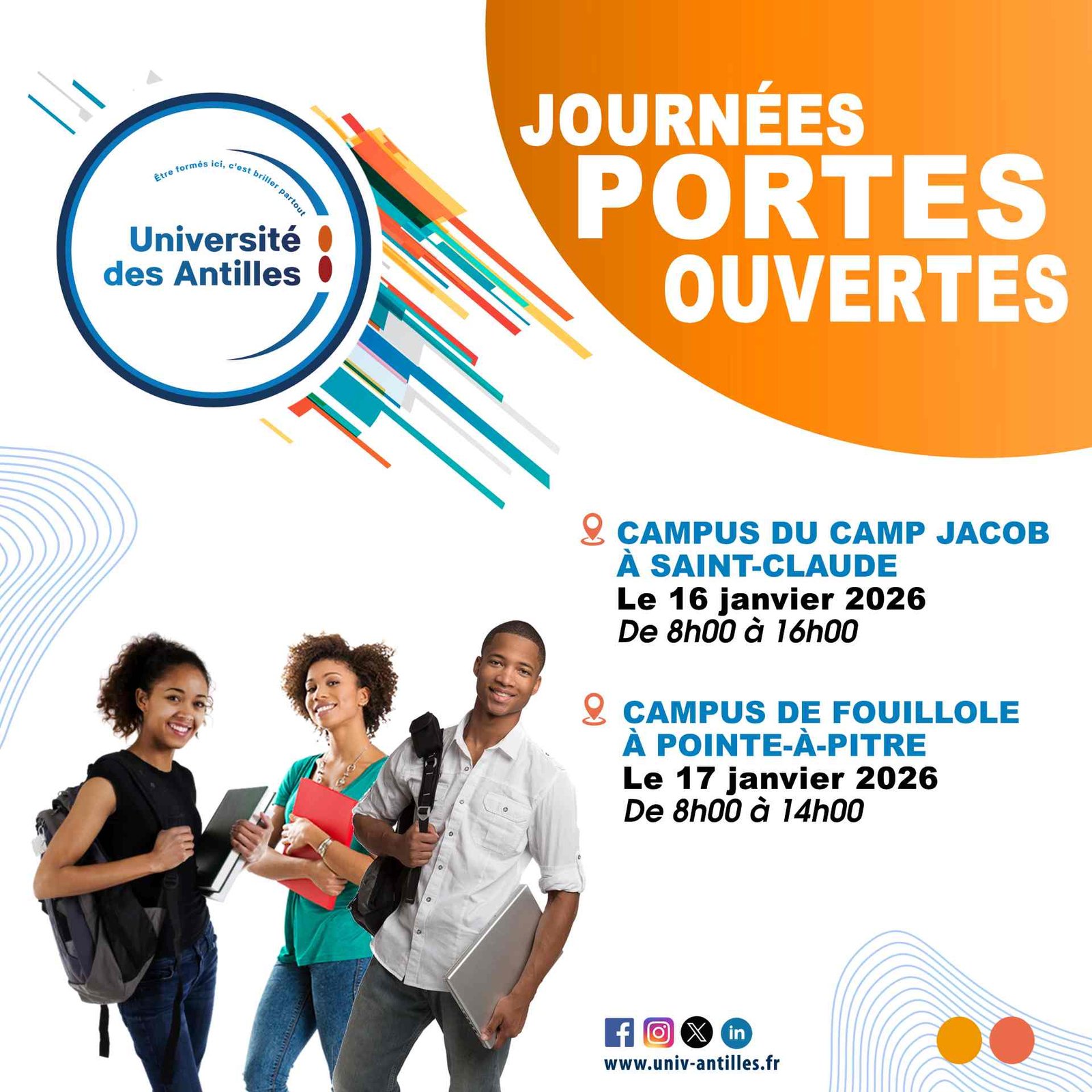 L’université des Antilles organise deux Journées Portes Ouvertes