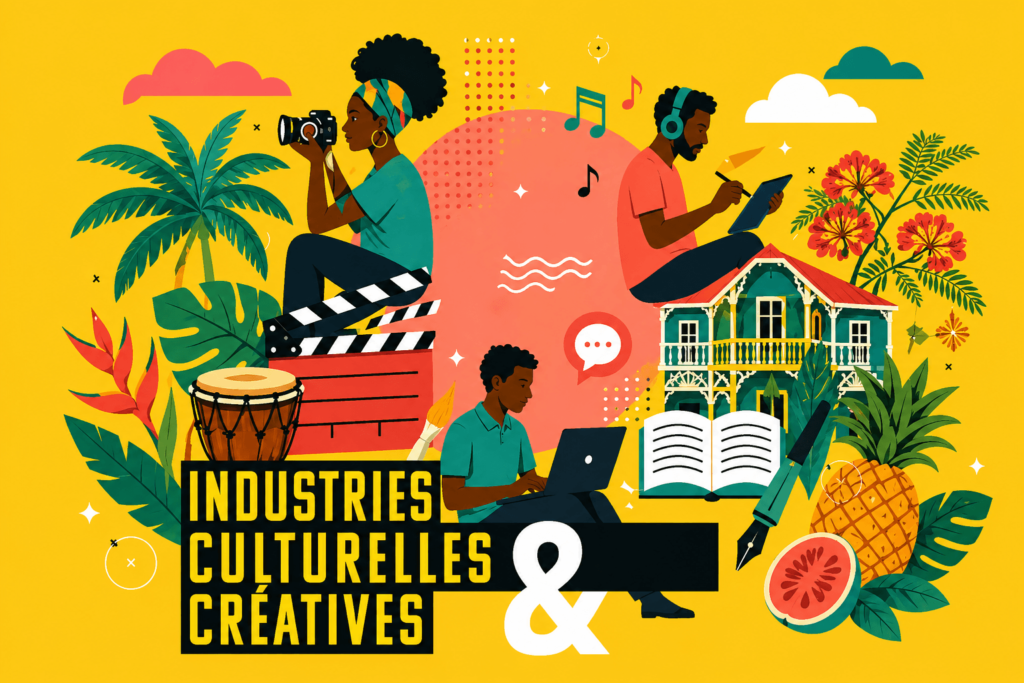 Industries culturelles et créatives en Guadeloupe illustrées par des artistes caribéens
