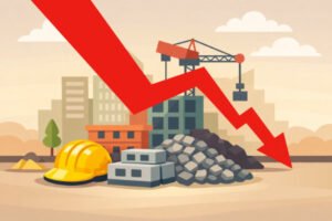 Crise BTP Guadeloupe — chantier à l'arrêt faute de matériaux