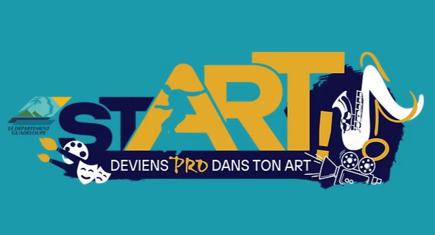 Logo stArt Guadeloupe 2026 « Deviens pro dans ton art »