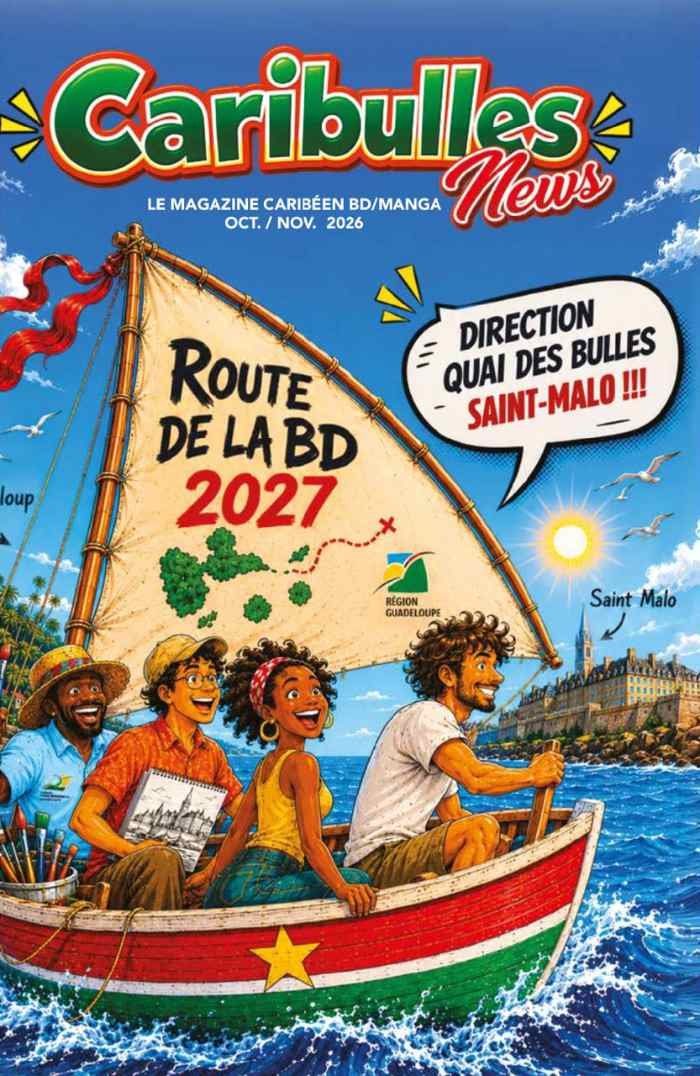 Caribulles Quai des Bulles, la délégation guadeloupéenne en route pour Saint-Malo